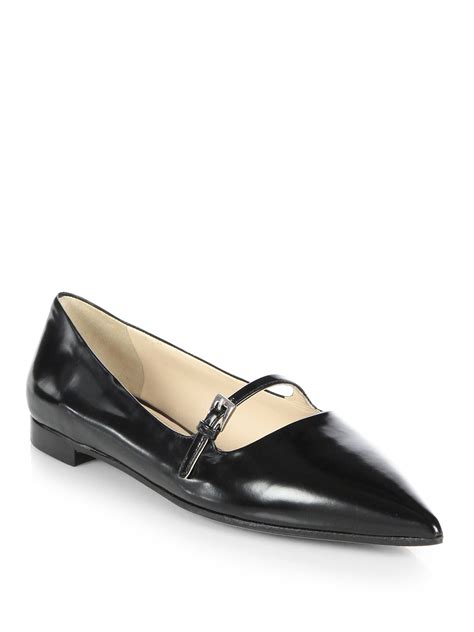 prada black suede flats|Prada Flats for Women .